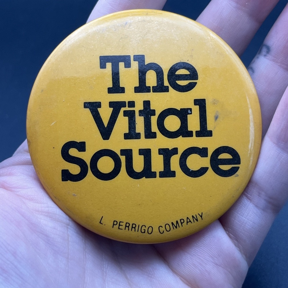 The‎ Vital Source L Perrigo Company Button Pin